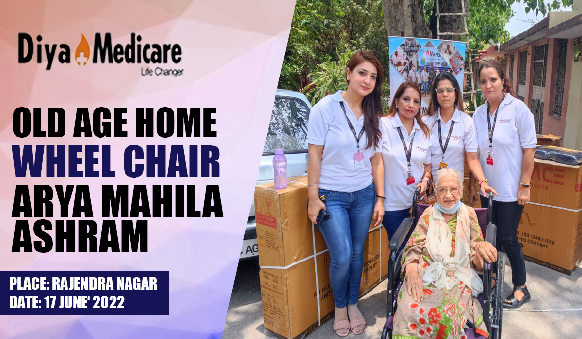 Old age home Wheel chair distribution